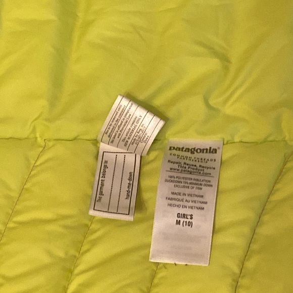 Patagonia Girls' Down Sweater Vest Size M - Picture 3 of 3